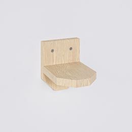QLS Katzensprungplattform aus Holz zur Wandmontage für Katzen in Braun Natur – Bild 1 von 2