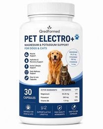 QredFormed PET ELECTRO+ Magnesium- und Kalium-Unterstützung für Hunde und Katzen Adult 30 Kapseln – Bild 1 von 1