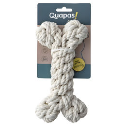 Produktbild von Quapas Hundespielzeug Toy Rope Bone aus Natur Baumwolle Weiß Größe L 27 cm