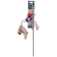 Produktbild von Quapas! Katzenangel mit Stoffhuhn bunt