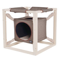 Produktbild von QUAPAS! Katzenhöhle Catcube L aus Plüsch in Olive
