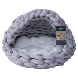 Produktbild von Quapas Katzenhöhle Woven Iglo Grau