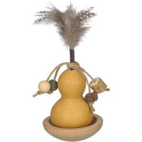 Produktbild von Quapas! Katzenspielzeug Wobbler aus Naturmaterial in Gelb