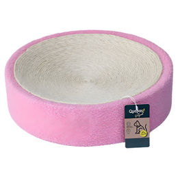 Produktbild von Quapas Kratztonne für Katzen aus Plüsch und Sisal in Rosa