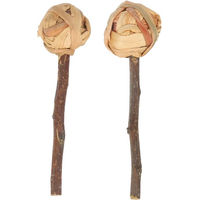 Produktbild von Quapas! Lollipop Knabberspielzeug für Kaninchen aus Naturmaterial 2 Stück beige