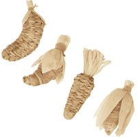 Produktbild von Quapas! Mixed Veggie Collection Knabberspielzeug für Kaninchen aus Naturmaterial in Beige