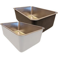Produktbild von Quapas! Offene Katzen-Schalentoilette aus Edelstahl in Weiß