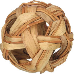 Quapas! Play- and Treat Ball Intelligenzspielzeug für Kaninchen aus Naturmaterial in Beige – Bild 1 von 2