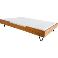 Produktbild von Quapas! Premium Hundebett aus Teakholz in Braun Größe M