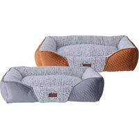 Produktbild von Quapas! Selbstwärmendes Hundebett aus Plüsch in Grau Größe M