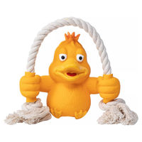 Produktbild von Quapas Toy Fun Quietschspielzeug Ente aus Latex mit Seil Gelb