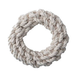 Produktbild von Quapas Toy Rope Round Natur Baumwolle Hundespielzeug Weiß 15 cm M