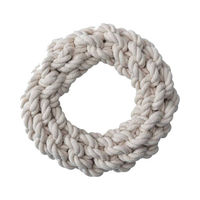 Produktbild von Quapas Toy Rope Round Natur Baumwolle Hundespielzeug Weiß 15 cm M