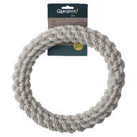 Produktbild von Quapas Toy Rope Round Natural XL Hundespielzeug aus Baumwolle Weiß 40 cm