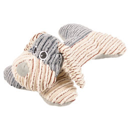 Produktbild von Quietschendes Hundespielzeug Flamingo aus Cord in Beige 16x26,5x11cm