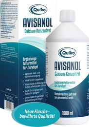 Quiko Avisanol Calcium-Konzentrat Mineralfutter für Ziervögel 1000 ml - 1 l – Bild 1 von 3