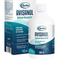 Produktbild von Quiko Avisanol Calcium-Konzentrat zur Nahrungsergänzung für Ziervögel 500 ml - 500 ml