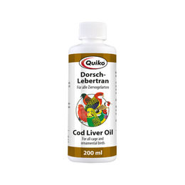 Quiko Dorschlebertran Ergänzungsfuttermittel für Ziervögel 200 ml - 200 ml – Bild 1 von 2