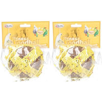 Produktbild von Quiko Fitness Foodball Ergänzungsfutter für Papageien und Vögel mit Kokosnuss 200g