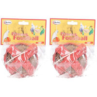 Produktbild von Quiko Fitness Foodball Rojo Bällchen mit Kolbenhirse und Kokosnuss für Ziervögel und Papageien 100g