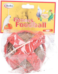 Quiko Fitness Foodball Rojo Snack für Ziervögel mit Kolbenhirse und Kokosnuss 100 g - 100 g – Bild 1 von 9
