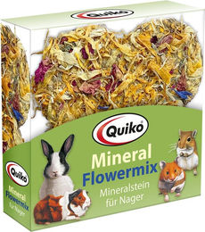 Quiko Mineral Flower-Mix Nagerstein für Hamster Kaninchen und Meerschweinchen 90 g - 90 g – Bild 1 von 3