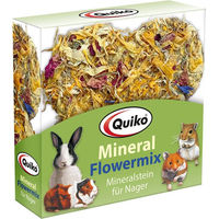 Produktbild von Quiko Mineral Flower-Mix Nagerstein für Hamster Kaninchen und Meerschweinchen 90 g - 90 g