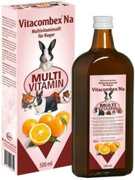 Quiko Vitacombex Na Multivitaminsaft für Nagetiere wie Kaninchen Meerschweinchen Hamster und Chinchilla 500ml - 500 ml – Bild 1 von 3