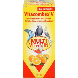 Quiko Vitacombex V Multivitaminsaft für Ziervögel wie Kanarienvögel und Papageien 125 ml - 125 ml – Bild 1 von 9