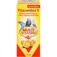 Produktbild von Quiko Vitacombex V Multivitaminsaft für Ziervögel wie Kanarienvögel und Papageien 125 ml - 125 ml