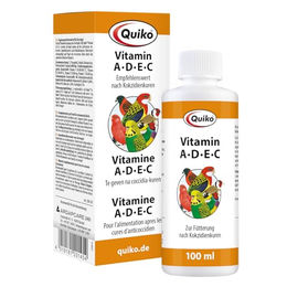 Quiko Vitamin A-D-E-C Vitamine für Ziervögel und Papageien 100 ml - 100 ml – Bild 1 von 2