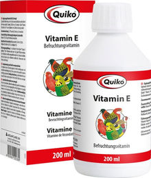 Quiko Vitamin E Liquid Ergänzungsfutter für Kanarienvögel, Wellensittiche und Ziervögel 200 ml - 200 ml – Bild 1 von 2