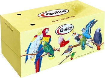 Produktbild von Quiko Vogeldose zum Transport Gelb Größe S aus Pappe
