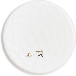 RÃ¤der Geschirr Design Teller Schneetag Hundeschlitten – Bild 1 von 3