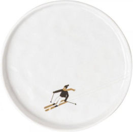 Räder Geschirr Design Teller Schneetag Skifahren – Bild 1 von 3