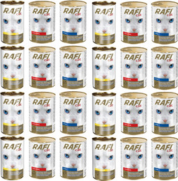 Produktbild von RAFI Adult Mix Nassfutter für Katze - 24 x 415 g