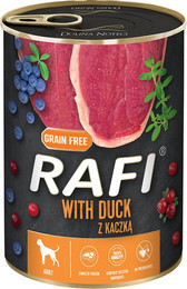Produktbild von Rafi Adult Nassfutter mit Ente, Blaubeere und Cranberry - 24 x 400 g
