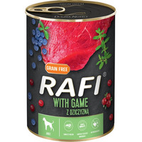 Produktbild von Rafi Adult Nassfutter mit Wild, Blaubeere und Cranberry - 24 x 400 g