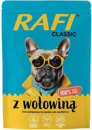 Produktbild von RAFI Classic Nassfutter mit Rind für Hund 400g