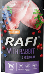 Produktbild von Rafi Dog Kaninchen Nassfutter für Hunde - 10 x 500 g