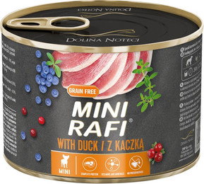 Produktbild von Rafi Mini Nassfutter Ente Lamm - 12 x 185 g