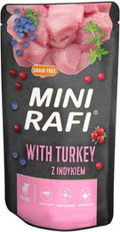 Produktbild von RAFI Mini Nassfutter mit Pute, Heidelbeeren und Preiselbeeren - 150 g