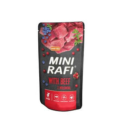 Produktbild von RAFI Mini Rindfleisch-Nassfutter für kleine Rassen 150 g