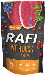 Produktbild von RAFI mit Ente, Heidelbeeren und Preiselbeeren für Hunde - 500 g