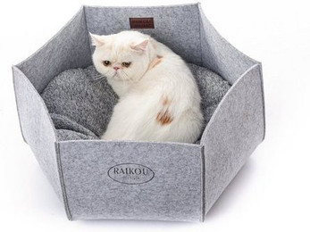 Produktbild von RAIKOU Katzenkorb aus Filz mit Kissen