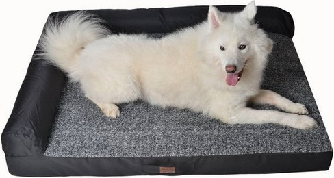 Produktbild von RAIKOU Weiches Hundebett mit Hundekissen aus Plüsch