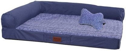 Produktbild von RAIKOU Weiches Hundebett mit knochenförmigem Kissen