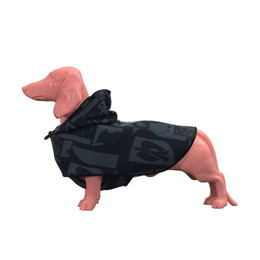 Produktbild von Rainkiss Hunderegenponcho Back to Black XS