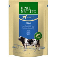 Produktbild von REAL NATURE Adult Pouches Rind mit Kartoffel - 24 x 300 g