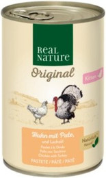 Produktbild von REAL NATURE Kitten Huhn mit Pute und Lachsöl - 6 x 400 g